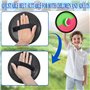 SaiXuan Lot de Jeu Scratch Enfant avec 4 Raquettes Ø18,5cm et 4 Balles Dures – Jouet Extérieur Été Jardin Plage pour Fille Garço