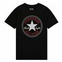 T shirt à manches courtes Converse Noir 11-12 ans
