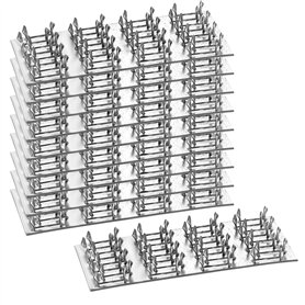 Lot de 10 Plaque de Réparation Plates à Griffes 100x50mm Platine à Clouer Clouées avec des Pointes de 8 mm de hauteur d'une épai