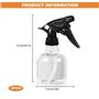 Lot de 3 flacons pulvérisateurs à eau - 250 ml - Petits cheveux - Pour plantes - À remplir