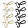 UEPOA Lot de 8 mousquetons pivotants pour sacs