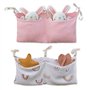 NEUSID Lot de 2 organiseurs de lit 2 en 1 pour lit de bébé - Sac de rangement suspendu - Sac de rangement à suspendre - Sac de r