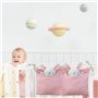 NEUSID Lot de 2 organiseurs de lit 2 en 1 pour lit de bébé - Sac de rangement suspendu - Sac de rangement à suspendre - Sac de r