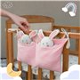 NEUSID Lot de 2 organiseurs de lit 2 en 1 pour lit de bébé - Sac de rangement suspendu - Sac de rangement à suspendre - Sac de r