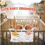 NEUSID Lot de 2 organiseurs de lit 2 en 1 pour lit de bébé - Sac de rangement suspendu - Sac de rangement à suspendre - Sac de r