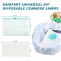 Sac Hygiénique Pour Chaise Lot de 20 Percée Doublures de Chaise Percée de Chevet avec 20Pcs Coussinets Absorbants pour Chaise Pe