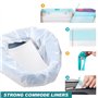 Sac Hygiénique Pour Chaise Lot de 20 Percée Doublures de Chaise Percée de Chevet avec 20Pcs Coussinets Absorbants pour Chaise Pe