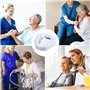 Sac Hygiénique Pour Chaise Lot de 20 Percée Doublures de Chaise Percée de Chevet avec 20Pcs Coussinets Absorbants pour Chaise Pe