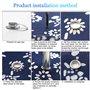 100 Pièces Oeillets Pour Baches, 12 mm Metal Oeillet Pour Bache pour Toile Bâche Chaussures Vêtements Chapeau
