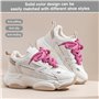 Lot de 3 Paires Lacets Corde 8mm - 160cm pour Air Force 1 - Coton Tressé Rond - Style Rétro pour Sneakers & Chaussures de course