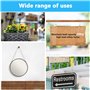 Câble Acier Inoxydable Réglable 2 Pièces avec Œillets - Système de Suspension pour Rideaux, Éclairage LED et Photos, Tendeur de 