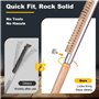 Manucode Brosse de four à pizza avec grattoir 52 cm Poils naturels pour nettoyer la pierre à pizza Manche en bois