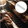 4 Pièces Charnière Piano, 120mm×25mm Charnière Inox Acier Inoxydable avec 32 Vis Charniere Porte pour Portes D'armoire Piano