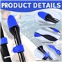 RFYTDCF Lot de 12 sangles pour canne à pêche - Antidérapantes - Réglable - Bande Velcro - Pour canne à pêche - Accessoire de pêc