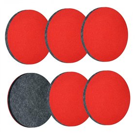 Lot de 6 disques de polissage lavables de 125 mm compatibles avec ponceuse excentrique Bosch - Feutre de polissage pour voiture