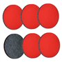 Lot de 6 disques de polissage lavables de 125 mm compatibles avec ponceuse excentrique Bosch - Feutre de polissage pour voiture