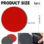 Lot de 6 disques de polissage lavables de 125 mm compatibles avec ponceuse excentrique Bosch - Feutre de polissage pour voiture 