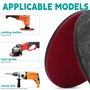 Lot de 6 disques de polissage lavables de 125 mm compatibles avec ponceuse excentrique Bosch - Feutre de polissage pour voiture 