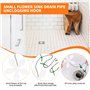 Lot de 8 outils de débouchage de canalisation, outils de débouchage d'évier, réutilisables, outil de nettoyage de tuyau, serpent