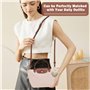 JABNOW Bandouliere pour Sac Longchamp, Cuir Sangle Réglable pour Sac à Main Femme, Lanière Sac avec 2 Adaptateurs, 0,9 cm/ 100-1