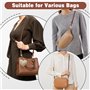 JABNOW Bandouliere pour Sac Longchamp, Cuir Sangle Réglable pour Sac à Main Femme, Lanière Sac avec 2 Adaptateurs, 0,9 cm/ 100-1