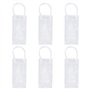 Lot de 6 sacs à glace en PVC anti-fuite avec poignée de transport