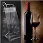 Lot de 6 sacs à glace en PVC anti-fuite avec poignée de transport, rafraîchisseur de bouteille de champagne