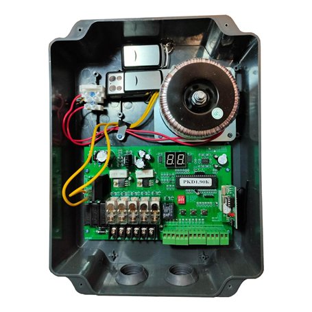 Coffret électronique d'automatisme de portail battant en 12V