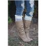 Modern Boho Chaussettes à boutons avec bordure en dentelle