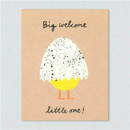 Lisa Jones Studio Cartes d'impression lithographique: Print Card (Big Welcome Little One!)
