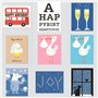 Lisa Jones Studio Cartes d'impression lithographique: Print Card (Big Welcome Little One!)