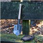 Xforst FS1 Pelle bêche de survivalisme Camping avec Manche en Bois et Housse – avec Lame en Acier Tranchante et Poignée en Bois 