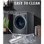 LEAZZLE Support Machine à Laver Réglable 41cm-66cm Socle Linge Base de Sèche-linge avec 4 Roues, Socle Machine à Laver Charge 26