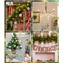 SinLaw 31 Pièces Décoration de Noël Cristal Ornements de Sapin de Noël,Noel Acrylique Clair Glaçon Flocon de Neige,Cristal Ornem