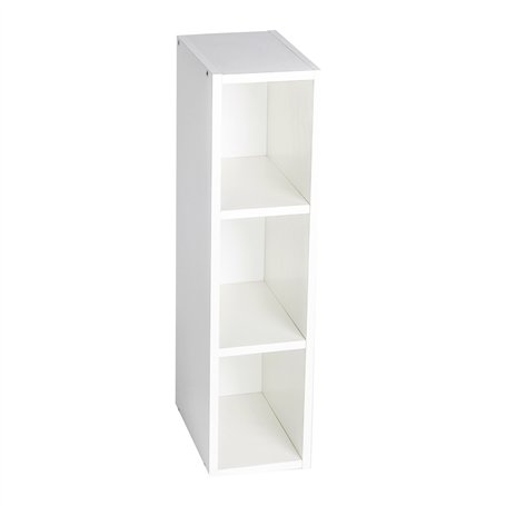 PuckDaddy Moritz | Étagère Compatible avec Les commodes IKEA Malm | 19x30x75cm | Etagère en Bois Blanc | Étagère de Commode pour