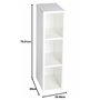 PuckDaddy Moritz | Étagère Compatible avec Les commodes IKEA Malm | 19x30x75cm | Etagère en Bois Blanc | Étagère de Commode pour