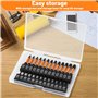 Set de 26 embouts Torx en acier S2, tiges hexagonales 1/4", 13 embouts Torx de 50 mm sans trous, 13 embouts Torx de 25 mm avec t