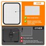 Protection anti-éclaboussures en acier inoxydable à mailles fines pour Cosori Airfryer 8,5 l/Dual Blaze TwinFry 10 l, accessoire