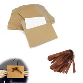 HJIAMA Enveloppe Kraft 30 Pièces