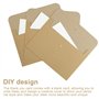 HJIAMA Enveloppe Kraft 30 Pièces, Vintage Enveloppe Mariage avec Ruban et Carte Vierge, Carte Mariage Félicitation, pour Cartes 