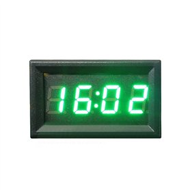 JOYKK 12V / 24V Voiture Moto Accessoire Tableau de Bord Affichage numérique Horloge - Vert