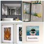 YAANBUNB 24 Kits Entretoise Vis Déco Entretoise Murale 26mm Entretoise Verre Acier Inoxydable Publicité Vis Entretoise Fixation 