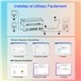 NETUM NT-LP110F Imprimante d'étiquettes, Imprimante Thermique Impression de Codes à Barres Possible Permet d'imprimer Une Lettre