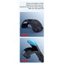 Coque de protection noire compatible avec Nintendo Switch, couverture souple, ergonomique, respirante en TPU de haute qualité, a