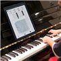 Faburo 2pcs Autocollants amovibles pour notes de piano Stickers transparents pour Clavier de piano 54,61,88 touches et 2pcs Chif