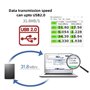 cablecc USB 2.0 mâle vers standard B mâle Y mâle 80 cm pour imprimante et scanner et disque dur externe
