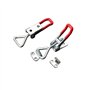 4 Pièces Loquet à Bascule Cadenas en Métal, Fermeture à Levier en Réglable, Loquet de Serrage avec Vis de Montage pour Porte d'a