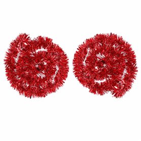 BBTO 2 Pièces Guirlandes Tinsel Métallique Tinsel Scintillant Guirlande de Décoration d'arbre de Noël Guirlandes Chunky