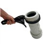 Boa 8510025 Clé alu à lanière caoutchouc ø maxi 300 mm, Argent