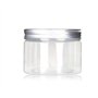 Lot de 6 bocaux de 120 ML Plastique Pet Rechargeables Cosmétique conteneurs Cases avec Capuchons en Aluminium Argenté Crème Loti